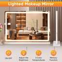 Sweetcrispy 22"x32" LED Vanity Mirror with Lights, Extra-Large
