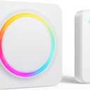 Door Chime, BITIWEND Wireless Door Open Contact Sensor Alarm with 600 FT Range, 32 Chimes and 5 Volume Levels for Business/Store/Home/Office When Entering, 1 Transmitter + 1 Plug-in Receiver (White)