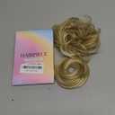 CJL HAIR 2PCs Small Cute Messy Bun Hair Piece for Thin Hair Women Mini Synthetic Curly Bun Scrunchies Updo Hairpieces Dirty Blonde