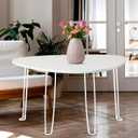 Enenes 21 Inch Foldable Hairpin Legs (4PCS) - Heavy Duty Metal Table Legs with Screws for Coffee Table, Desk, Nightstand - Easy Installation & Space-Saving Design