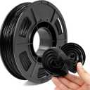 85A TPU 3D Printer Filament 1.75mm 0.03mm,250g Black Filament,Super Soft & Flexible Rubber-Like Filament,Durable & Wear-Resistant, Smooth Feeding,Ideal for RC Car Tires, Lego Wheels.