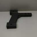 TOPTOW Trailer Hitch Extender Adapter with 2-inch & 8-inch Riser/Drop, 2" Receiver, 2-inch Solid Shank, 10000lbs Capacity