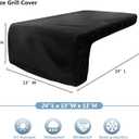 Cover for Blaze Premium LTE Built-in Double Side Burners - 2SBBICV,Heavy Duty 600D Waterproof Outdoor Grill Burner Cover with Plush Lining,Suitable 24''L x 13''W x 11''H,Black