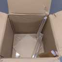 Acrylic Stool,Squre Shower Stools with Non-Slip,12 X 12 X 9.8 in Acrylic Plant Stand for Office Bathroom Living Room,Capacity 200 lbs