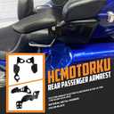 Passenger Armrests with Adjustable Cup Holder Fit for Harley Touring Electra Glide FLHT, Road Glide Ultra FLTR, Tri Glide FLHTCUTG 2014-2024 (Black)