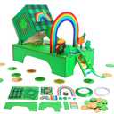 Fennoral St Patrick's Day Leprechaun Trap Kit for Kids DIY Wooden Leprechaun Craft Kit to Catch A Leprechaun for Kids Classroom Activity,St. Partrick Day Decorations Party Supplies