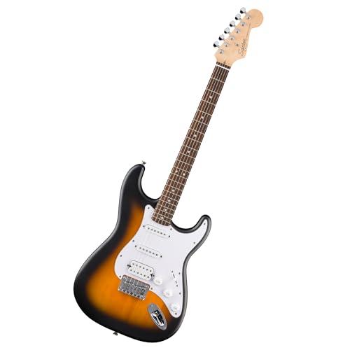 Fender Squier Debut Series Stratocaster HT HSS Electric Guitar, Beginner Guitar, 2-Color Sunburst with Satin Urethane Finish