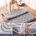 6th Generation Japanese Floor Futon Mattress - Extra-Thick 9-Layer Modern Futon with 100% High-Density Foam, Portable Floor Mattress Sleeping Pad for Adults, Guest Room, Dormitory, Twin Size (39"X80")