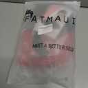 Fatmuai Short Curly Mens Red Beanie Halloween Costume Reallistic Cosplay and Performance Hair Wig with Black Mustache