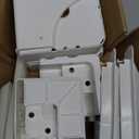 Heavy Duty 2-3/4 inches Rails Brackets Kit, White Alluminum Fence Bracket for Vinyl Fencing Panel to Post Connection, Metal Replacement for 2.75in Frail Plastic Brackets (White - Set 16)