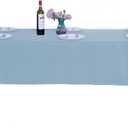 Ascoza 2pack 60x102 Inch Blue Mist Rectangular Tablecloth 6 Feet Table Cloth in Polyester Fabric for Wedding/Banquet/Restaurant/Parties