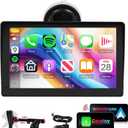 Podofo Wireless CarPlay Car Screen, 7 inch HD IPS Touchscreen Portable Car Radio Receiver, Car Stereo with Android Auto/Ariplay Mirror Link/Bluetooth/GPS, for Car Truck SUV Pickup RV Van