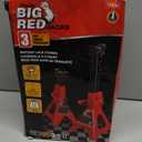 BIG RED T43202 Torin Heavy Duty Steel Jack Stands: 3 Ton (6,000 lb) Capacity Car Lifting Stand,1 Pair (Not Suitable for SUV,Truck)