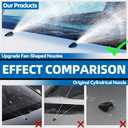 2 x MITZONE Universal Windshield Washer Nozzle Kit Replace 47137, The screw-on style nozzles (Universal Windshield Washer Nozzle)