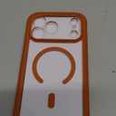 Miracase for iPhone 17 Pro Max Case 6.9" Full-Body Phone Case with Built-in Glass Screen Protector& Full Camera Protector,[Magnetic with MagSafe] Drop Proof 17 ProMax Cover, Orange