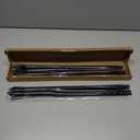 Metal Stakes for Yard Signs, 36-Inch Heavy Duty Ground Posts, Black, Set of 2 with Hardware