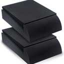 Liquid Stands Studio Monitor Sound Isolation Pads for Speakers 3"-4.5" High-Density Speaker Foam Pads That Prevents Vibrations Angled Speaker Riser - Acoustic Speaker Isolation Pad for Floor, Desktop (Small)