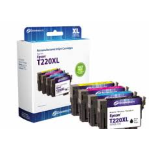 4 Pack New 220XL T220XL Ink for Epson WorkForce Black Color 220 T 220 XL Set