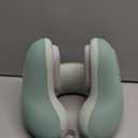 Travel Headrest with Music, Portable Headrest for Home and Office (Green, XXL)
