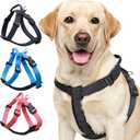Dog Harness for Large Dogs with Back Clip, Galaxy Reflective, Black