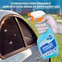 Car Window Cleaner Kit - Includes 500 ml Spray Cleaner and 30cm x 30cm Microfiber Cloth for a Streak-Free Shine, Showroom-Quality Finish - Safe on Tinted Windshields and Car Body Paint
