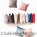 lalaLOOM Velvet Throw Pillow Covers, Set of 2, 20x20 Decorative Square Pillows Home Decor, Soft Accent Cases, Silky Machine Washable Pillowcases for Sofa, Couch, Bedroom, Living Room, Jet Black