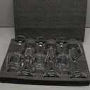 Crystal Wine Glasses Set of 6-12oz Long Stem Wine Glass, Clear Pretty Crystal Glassware, Hand Blown Drinkware, Unique Stemware Wine Glass Holiday Gift Set