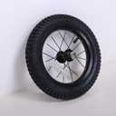 JOYSTAR 12 Inch Kids Bike Front Wheels Replacement with 12 Inch Air Rubber Tire Black Don't Fit with Huffy Bike