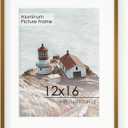 12x16 Metal Picture Frame For Wall With Mat For 9x12, 12''x16'' Aluminum Certificate Document Frames With Tempered Glass, Minimalist Modern Poster Frame Horizontally And Vertically, Bronze