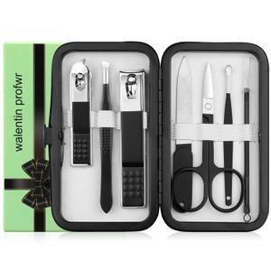 3 x Nail Clipper Kit Nail Care Set for Men Women Nail Clipper Set Manicure Kit with Case Toe Finger Nail Clippers Personal Care Tools Travel Manicure Set Nail Clipper Grooming Kit Gfit for Men Women