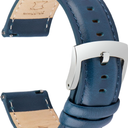 OTTOODY Leather Watch Bands Quick Release, Elegant Top Grain Leather Watch Straps for Men & Women, Choice of Color & Width - 18mm, 19mm, 20mm, 21mm or 22mm Wristbands Bracelet for Watch & Smartwatch