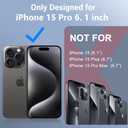 Red2Fire for iPhone 15 Pro Case Waterproof, [Built-in Screen Protector & Camera Protector][Compatible with MagSafe][Full Body Shockproof][IP68 Waterproof][Dustproof] Phone Case 6.1" Black/Clear