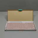 Logitech K585 Multi-Device Slim Wireless Keyboard, Built-in Cradle for Device; for Laptop, Tablet, Desktop, Smartphone, Win/Mac, Bluetooth/Receiver, Compact, Easy Switch, 24 Month Battery - Rose