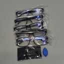 Gaoye Professional Reading Glasses for All Day - Computer Readers with Blue Light Protection - Value Pack (B1-5 Pack Light Black)
