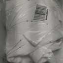 Deconovo Blackout Grommet Silver Pattern Printed Curtains, Pure White, 52W x 72L