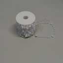 99 Feet Christmas Tree Pearls Beads Garland Chain Plastic Roll for DIY Wedding Decoration (White)