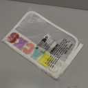 Snack Bag for Travel - Clear Chenille Varsity Letter Flat Pouch with Zipper, 12.28.46 inch Waterproof Clear Nylon Preppy Patch Makeup Cosmetic tote Bags for Women Girls