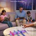 Doohoeek Charging Station for MagicBand+ Plus Magic Band, 4-in-1 Charger Portable for Disneyland MagicBand Plus, 90 Min Full Charging Dock for Magic Band+ Disney-World Family (Purple, 4-Slot)