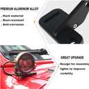 Black JL Light Mount, A-Pillar Cube Light Pods Cowl Mounting Brackets Compatible with Wrangler JL & Unlimited JL 2018-2024