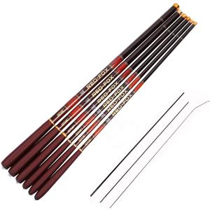 Goture//Telescopic Tenkara Fishing Rod Kit//Ultralight Travel Fishing Rod,Portable Collapsible Bass Crappie Rod, Carbon Fiber Inshore Stream Trout Pole 10 12 15 18 21 24 Free Tip Set(Top 3 Segment) (24ft/7.2m, 1 Piece Red-fox,red)