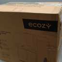 ecozy Nugget Ice Maker Dispenser, Smart 2-in-1 Pebble Ice Machine Countertop & Water Dispenser with App Control, Self-Cleaning, Auto Lighting, TDS Monitor, Measured Dispensing, 33Lbs/Day (Dark Gray)