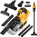 Cordless Vacuum for Dewalt 20V Battery, 5 in 1 Handheld Electric Vacuum Cleaner with 500W Powerful Motor, 46 CFM Portable Hand Vacuum with Filtration HEPA for Floor, Carpet, Car (Battery Not Included)