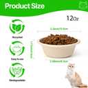 Disposable Cat Food Bowls 50 Pack Paper Cat Bowls 12 Oz/2 Cup Travel Feeding Bowl for Small Dog Kittens Puppies, Wet and Dry Food