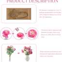 Artificial Peony Flowers Ranunculus Fake Flowers 6pcs Summer Flowers Peonies Bouquet for Home Decoration Silk Flowers Peony Arrangements (Pink)