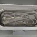 Ultrasonic Jewelry Cleaner, 48KHz Ultrasonic Cleaner Machine for Jewelry, Eyeglasses, Rings, Watch Strap, Dentures-Dual Cleaning Modes, 304 Stainless Steel Tank (White)