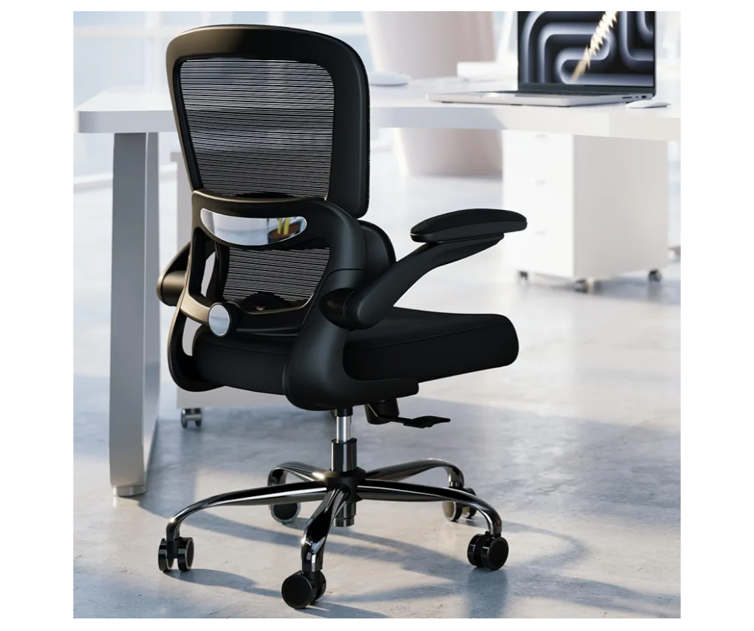 TRALT Office Chair - Ergonomic Desk Chair with Adjustable Lumbar Support, Mesh Computer Chair, Executive Chairs for Home Office Comfortable Lumbar Support (Black)