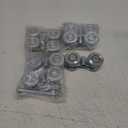 7 Pcs Gate Trolley Assembly Barn Door Rollers, Silent Track Roller Wheels Trolley System for 1-3/4" Wide and 2-1/4" or Taller Rail Hanging Track, Mount Heavy Barn or Shed Sliding Gate