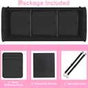 AOPHY Trunk Organizer for Car, 95L Large Capacity Trunk Storage with Non-Slip Bottom Strips, Cargo Organizer for Suv, Truck, Sedan, Waterproof Portable Car Organizers for Women Men(Pink)
