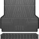 T TGBROS Tailgate & Truck Bed Mat Set for 2022-2024 2025 Ford Maverick  All-Weather TPE Liner, Durable & Easy to Clean, Custom Fit for XL/XLT/Lariat Models