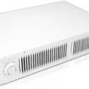 112 Electric Kickspace heater with thermostat, covers 150 sq. ft. at factory-rated voltage, suitable for kitchens, bedrooms, bathrooms, and other kick spaces. 120V/240V-1500W, white